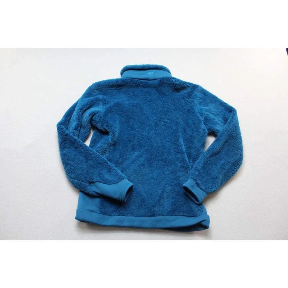 Mountain Hardwear Fleece Jacket Women Small Blue Excellent Polartec Monkey Woman